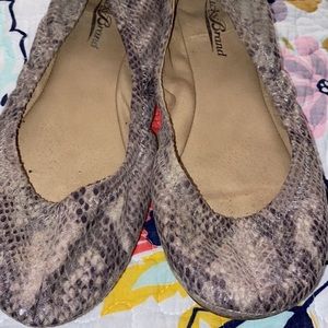 Lucky snakeskin flats